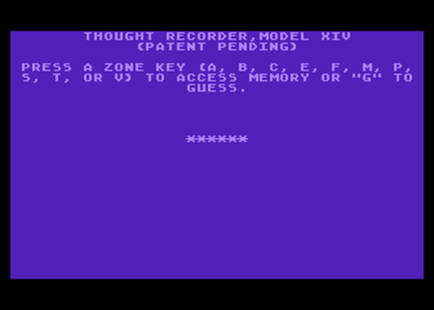 Atari GameBase Thought_Recorder (No_Publisher)