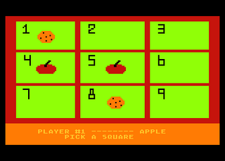 Atari GameBase Tic-Tac-Snack Hi-Res 1984