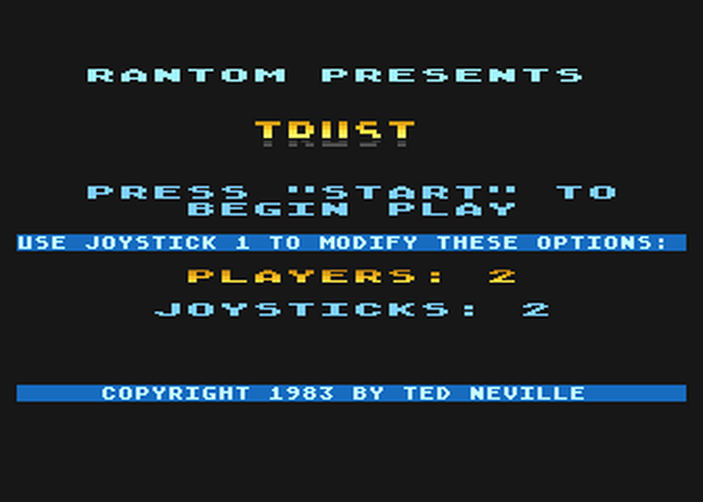 Atari GameBase Trust Rantom_Software 1983