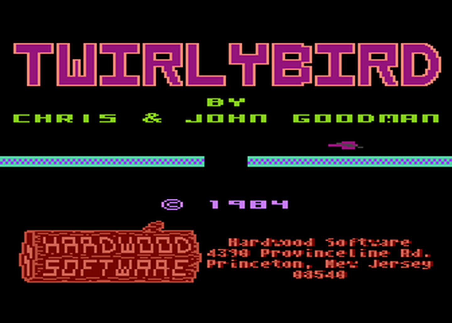 Atari GameBase Twirlybird Hardwood_Software 1984