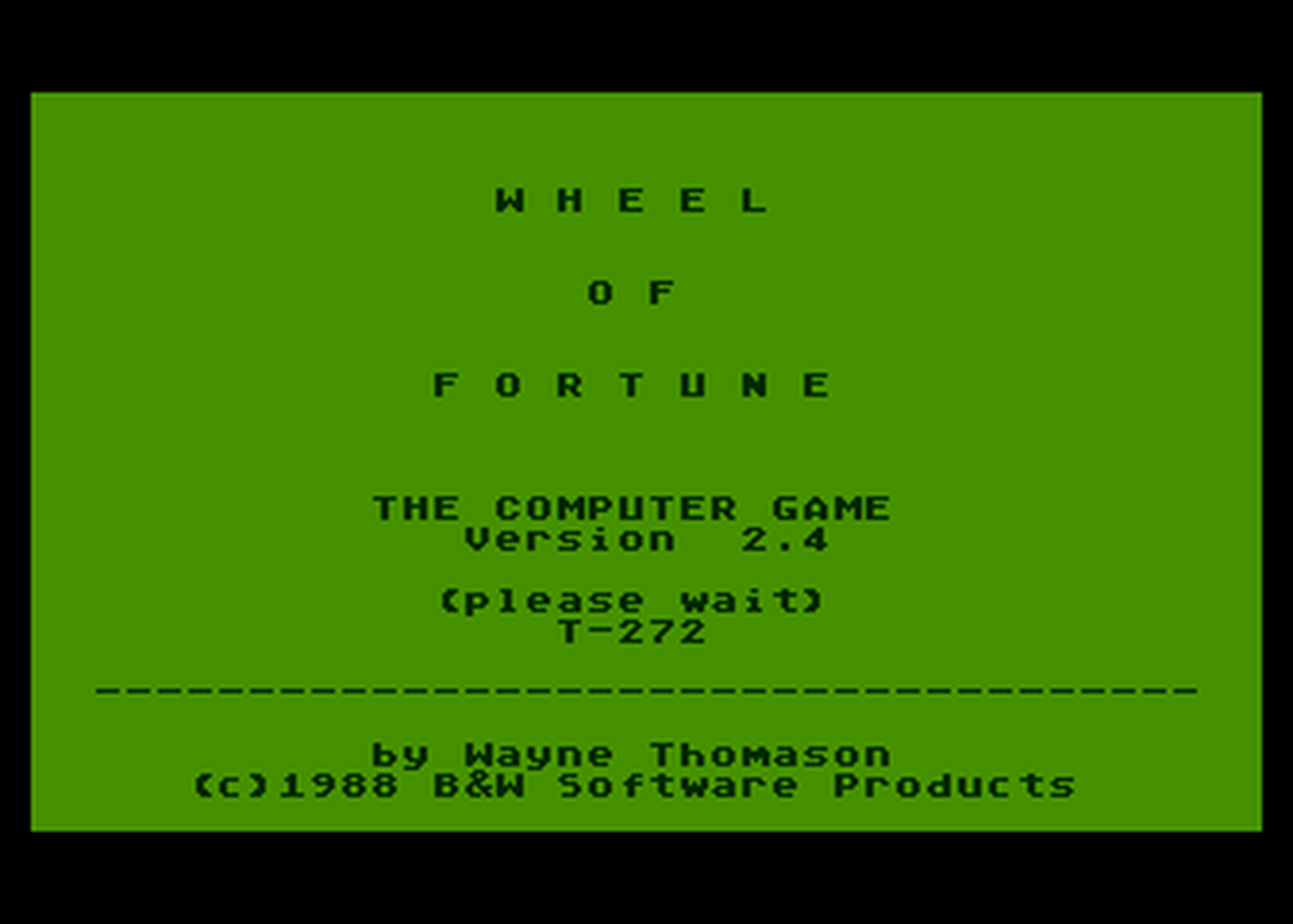 Atari GameBase Wheel_of_Fortune B&W_Software_Products 1988