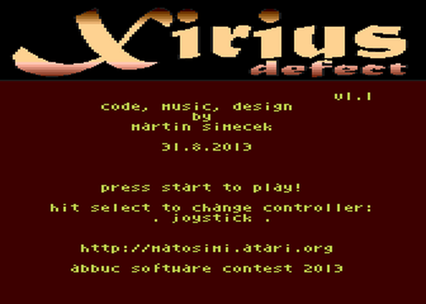 Atari GameBase Xirius_Defect (No_Publisher) 2013