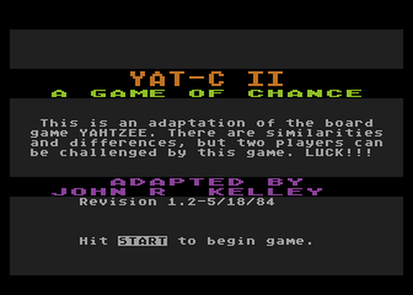 Atari GameBase Yat_C_II (No_Publisher) 1984