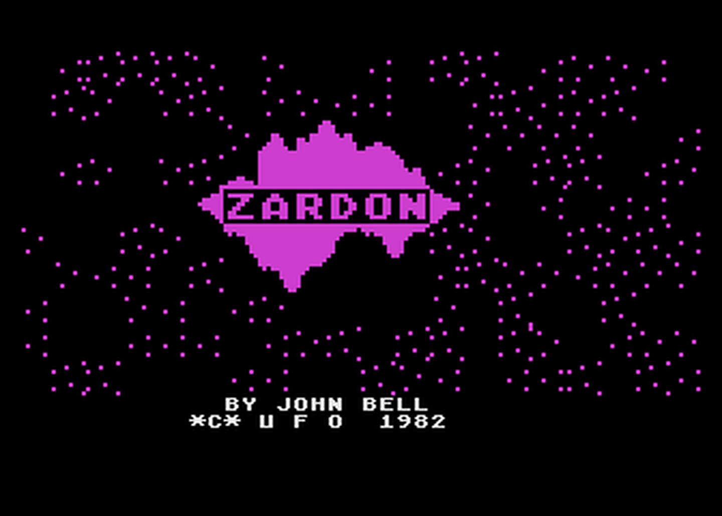 Atari GameBase Zardon Crystalware 1982