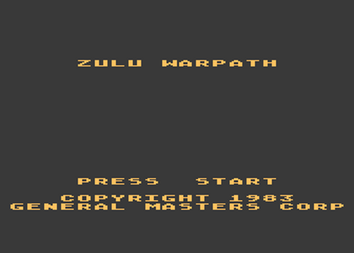 Atari GameBase Zulu_Warpath (No_Publisher) 1983