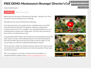 FREE DEMO: Montezuma's Revenge! Director's Cut by Normal Distribution LLC