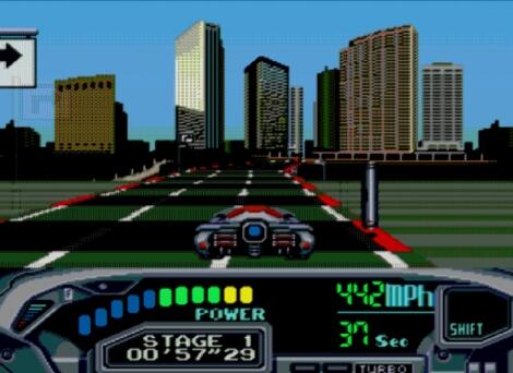 Sega Genesis:Gens32:Surreal:Turbo Outrun 2019:SEGA of America, Inc.:Hertz Co. Ltd:1993: