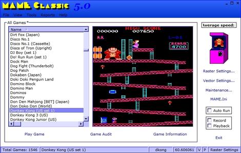 Arcade Frontend:Mame Classic: