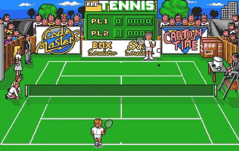 Atari ST Steem:Pro Tennis Simulator:Codemasters Software Company Limited, The:Codemasters Software Company Limited, The:1990: