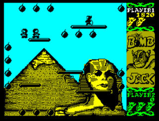 ZX Spectrum RZX ZxMak2 Bomb_Jack Elite_Systems_Ltd. Tehkan_Ltd. 1986