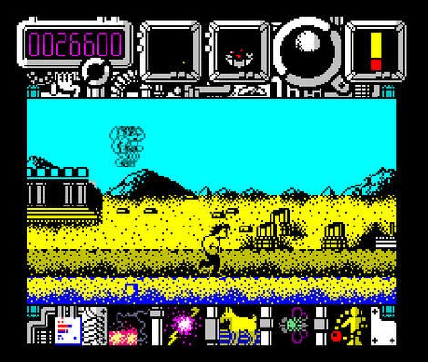 ZX Spectrum:Sinclair:Clone:Russian:Xpeccy:Hysteria:Software Projects Ltd.:Special FX Software Ltd.:1987: